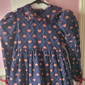 Vintage Daisey Kingdom Girl Dress Tulle Shoulderpads Rare
